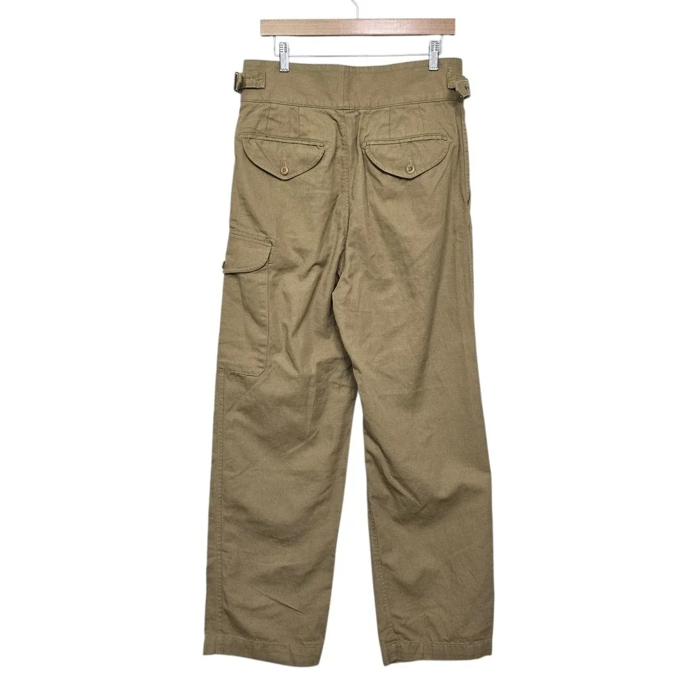Banana Republic Herritage Explorer Utility Cargo Pants Womens Size 8 Khaki Linen